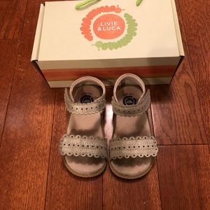Livie & Luca New Size 9 Toddler Girl Gold Sandals